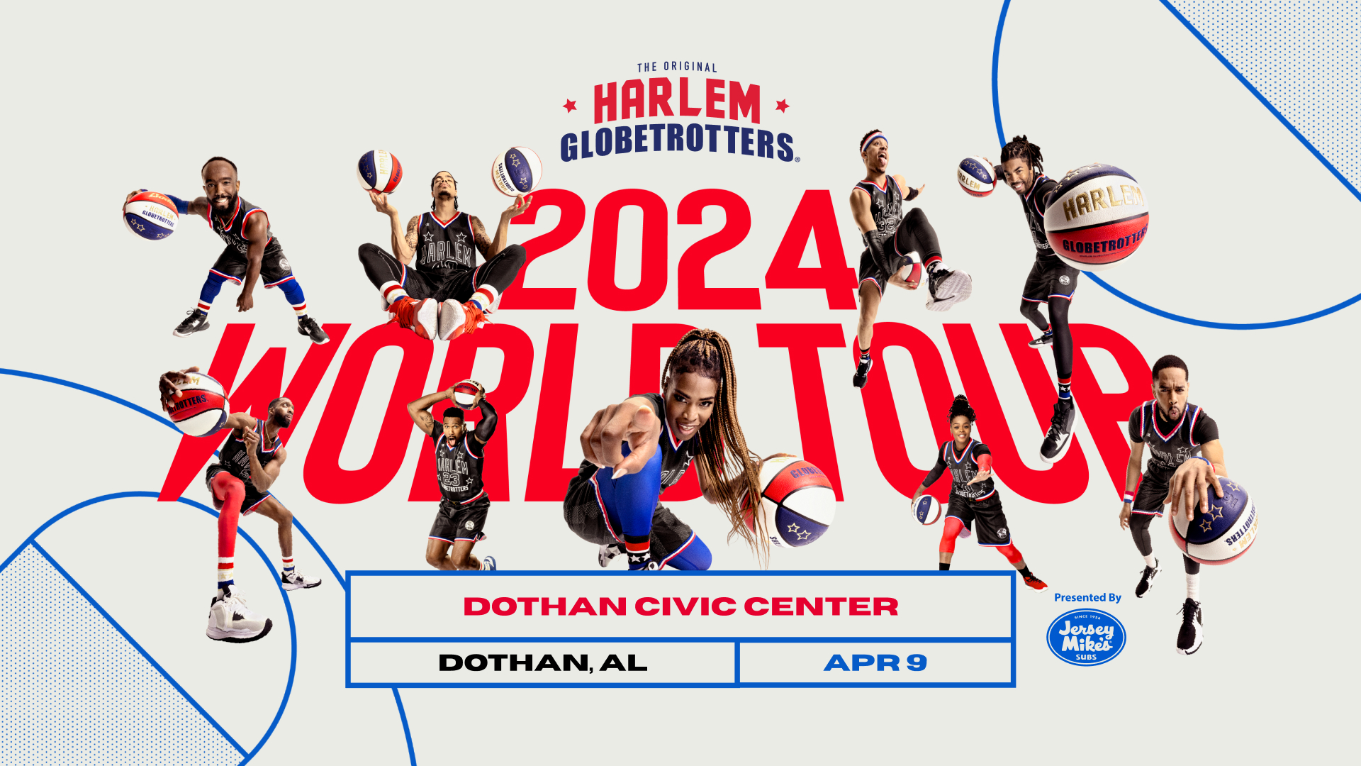 Harlem Globetrotters 2024 World Tour Dothan Civic Center Visit